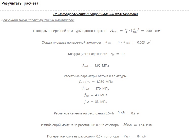 Результаты вычислений